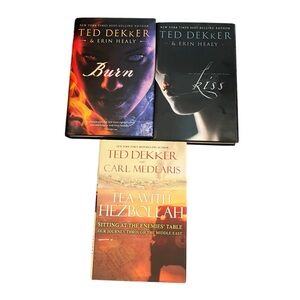 Ted Dekker Lot 1st Edition HC  | Kiss | Burn | Tea With Hezbollah | Healy